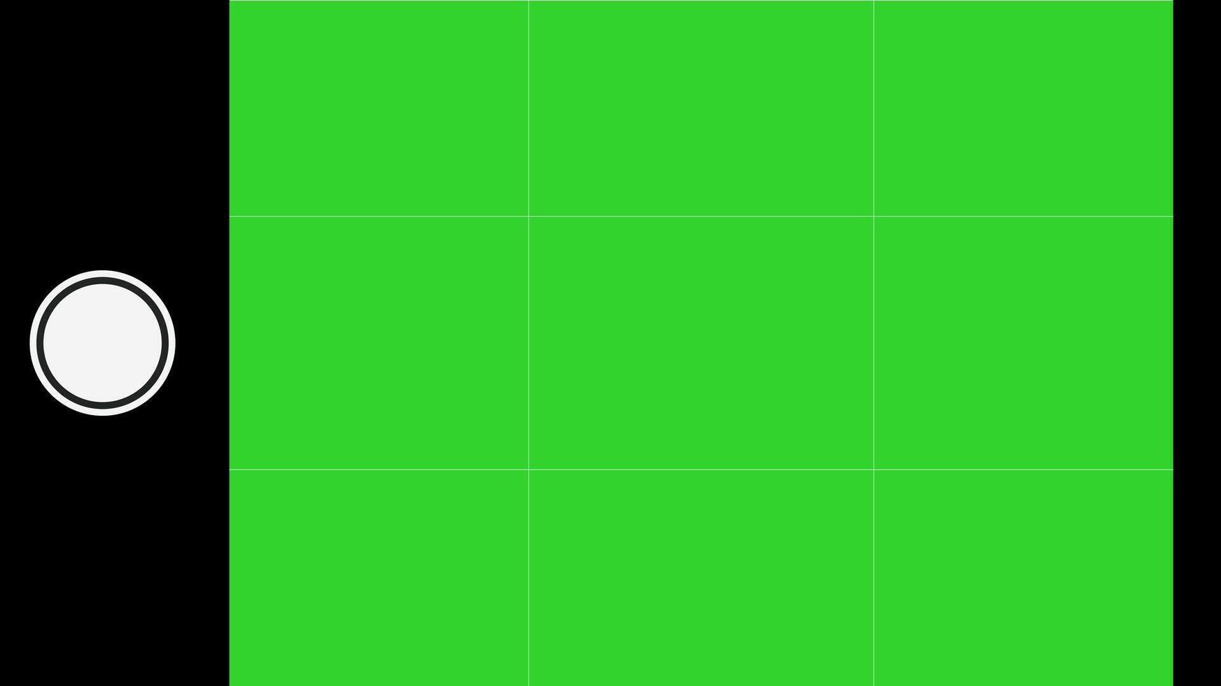 Smartphone camera interface with chroma key greenscreen, photo and recording features, and motion tracking. vector