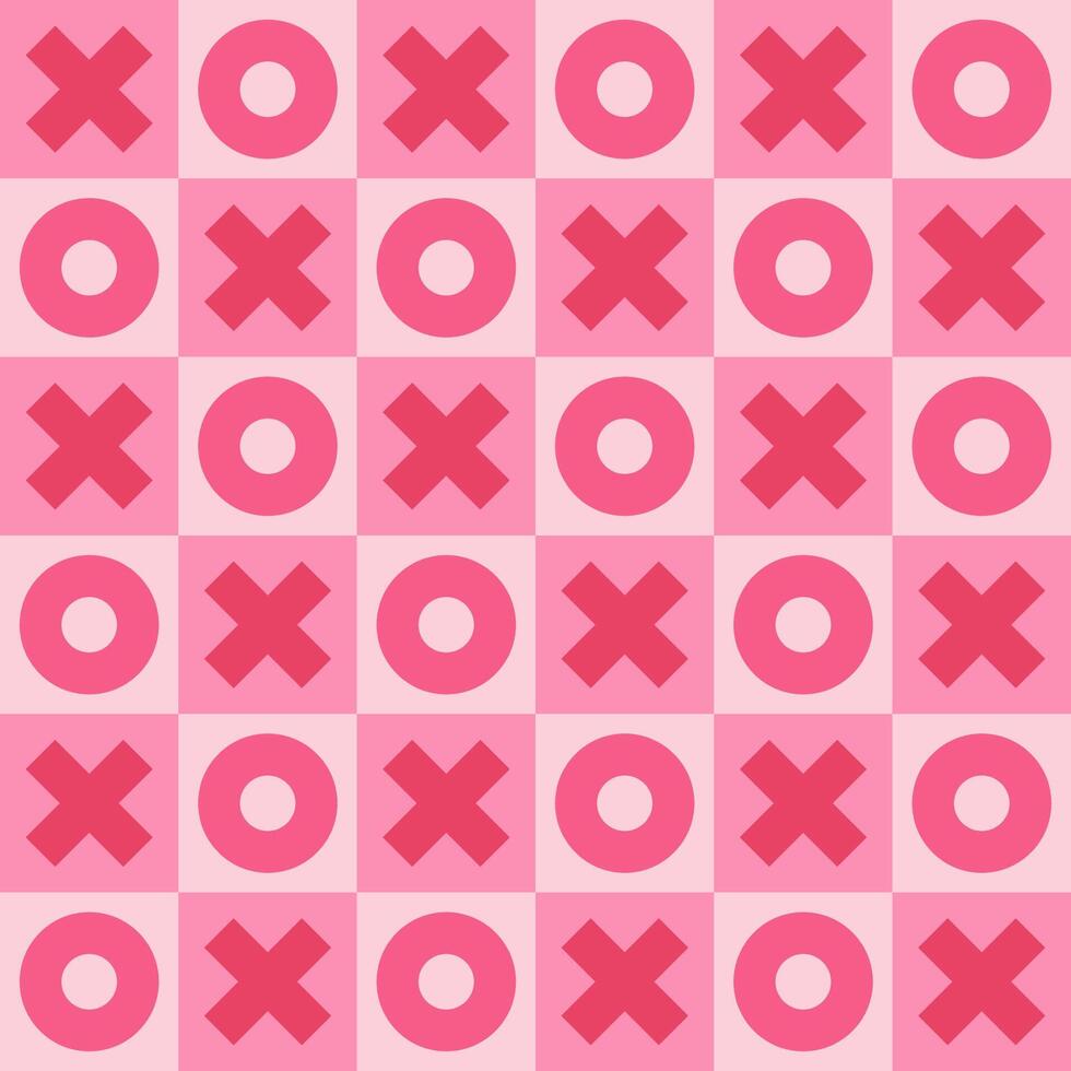 Abstract xoxo seamless pattern. Template for Valentine holiday design vector