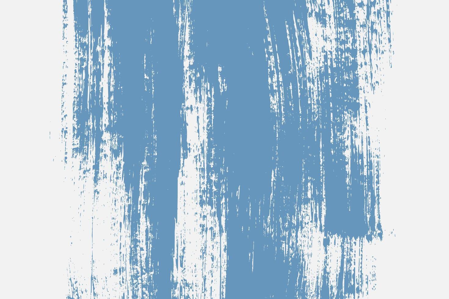 Retro Blue Grunge Distressed Background with Big Artistic Brush Stroke. Hand draw big bold brush backdrop for retro cover, ad, banner, poster vector