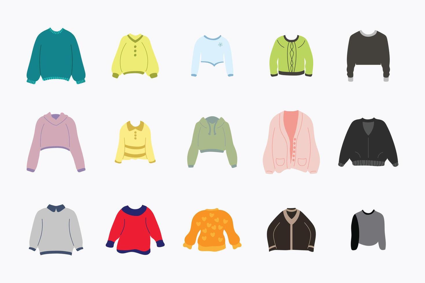 Sweater Illustration Pack vector