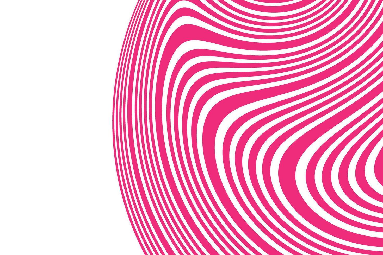 simple abstract pink color creative geometric wavy line pattern vector