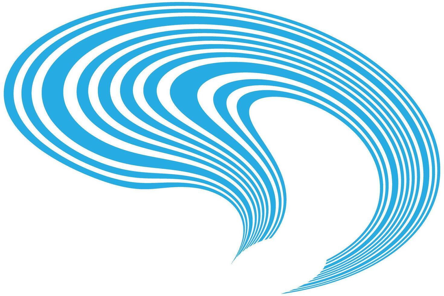 simple abstract sky color creative geometric wavy line pattern vector