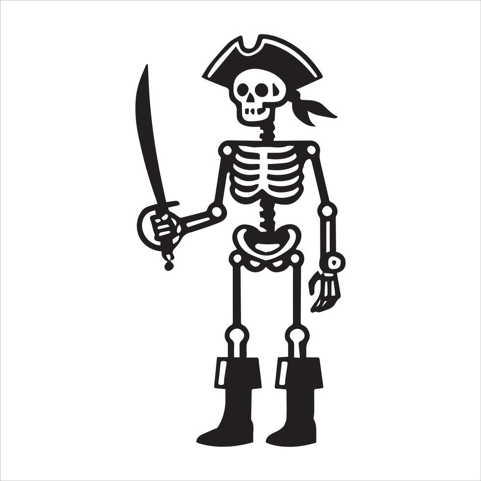 Undead Pirate Knight Artwork vector