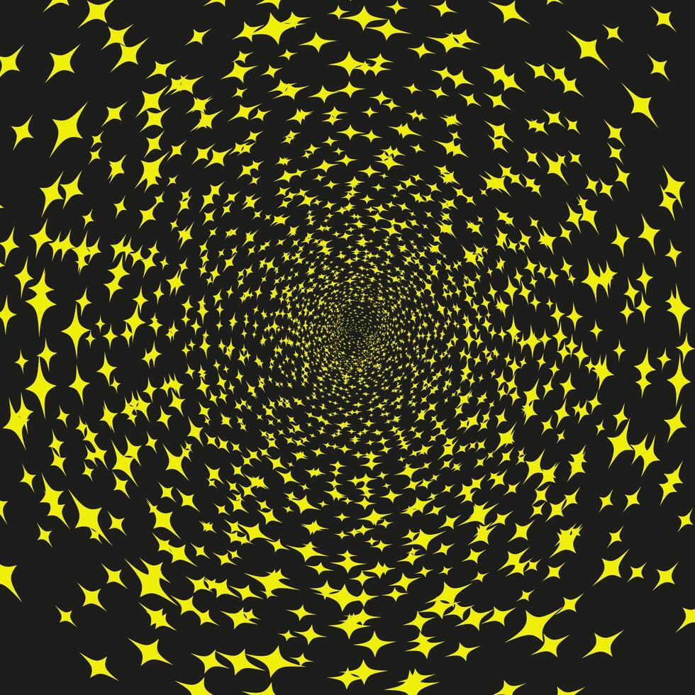 Abstract background decorated with a pattern of golden stars arranged in a circle vector