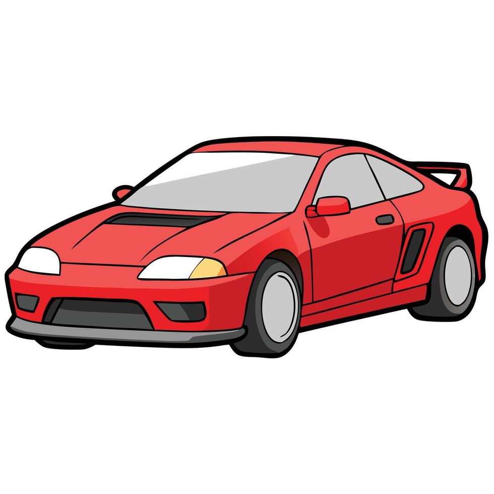 High-Quality Car Illustration for Posters and Digital Ads vector