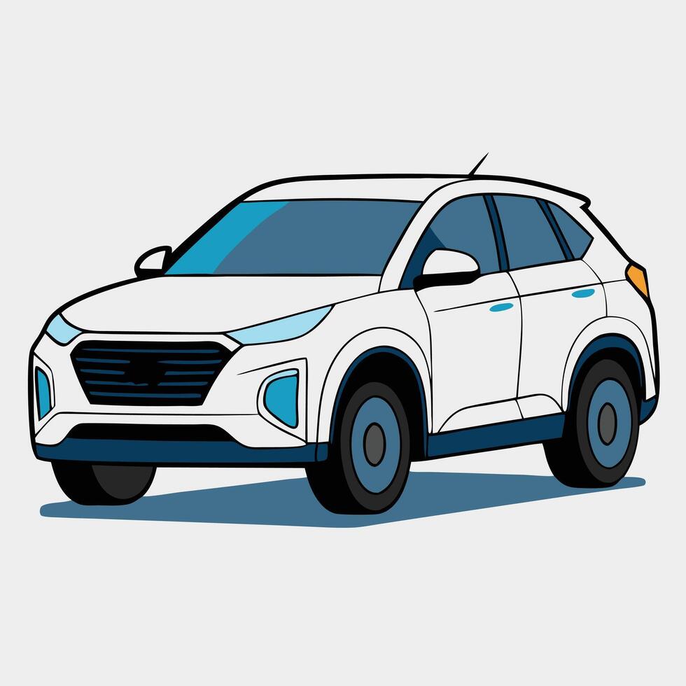 Dynamic Electric Car Illustration for Green Energy Campaigns vector