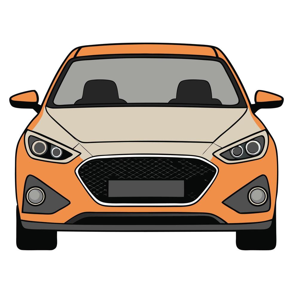 Custom Car Illustration with Unique Modifications for Enthusiasts vector