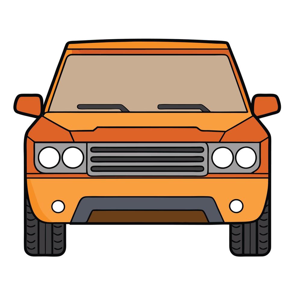 Car Illustration with Sharp and Aerodynamic Features vector