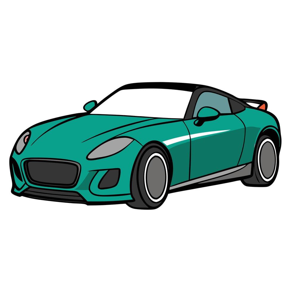 Custom Racing Car Illustration for High-Speed Enthusiasts vector