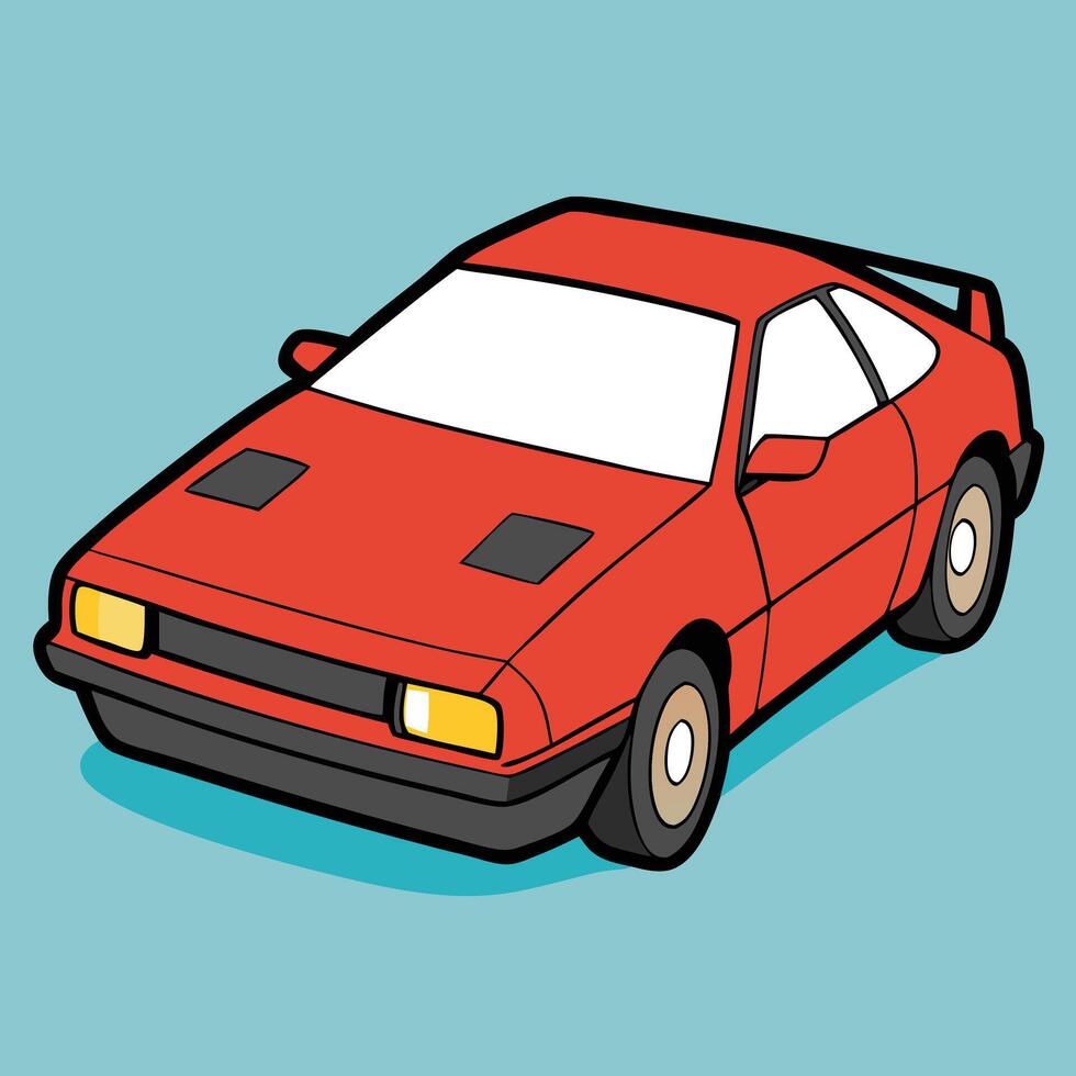 Realistic SUV Car Illustration with Rugged Details vector