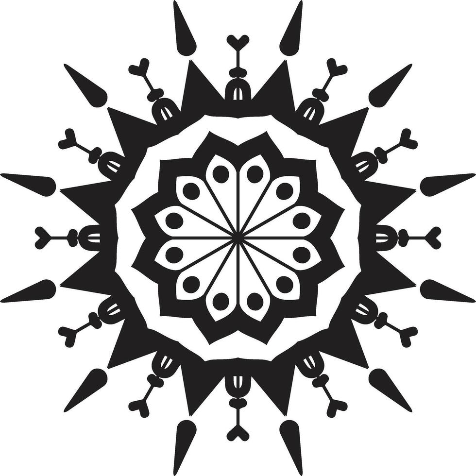 mandala template flower vector