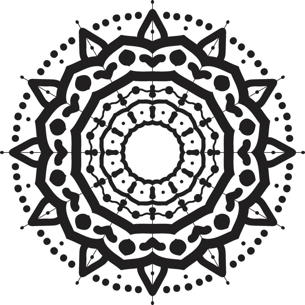 circle mandala template vector