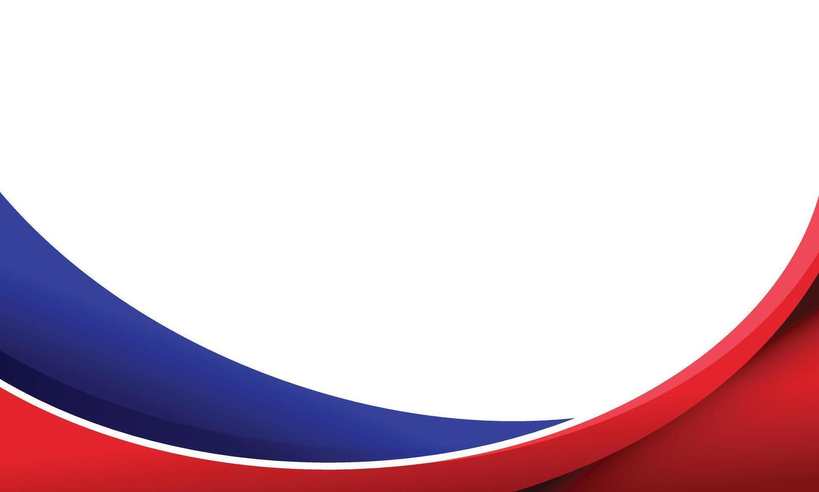 Red and blue curved lines border business background vector