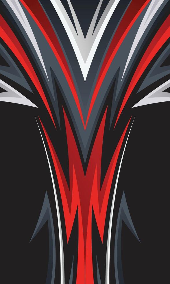 Abstract geometric racing stripes for sublimation sports jersey vector