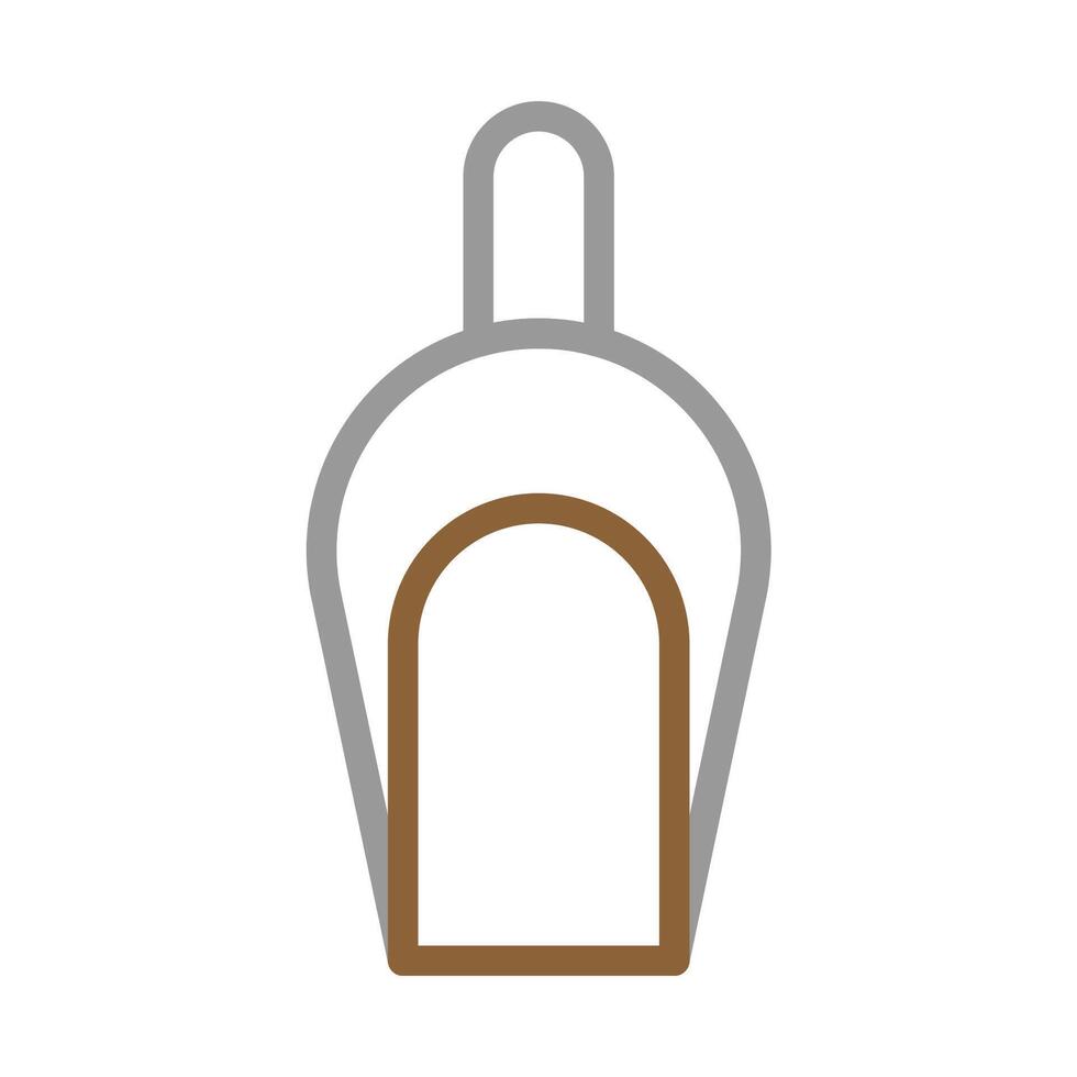 Flour Scoop Icon. Concept of Baking and Cooking. vector