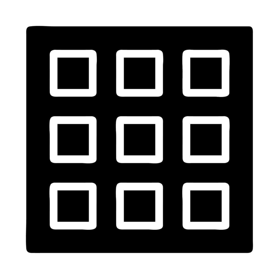 Menu grid icon. Concept of navigation, interface, and organization. vector