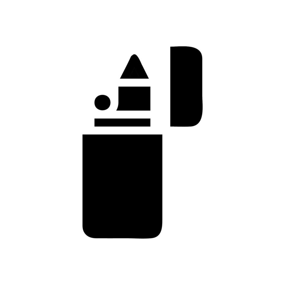 Lighter icon. Concept of starting a fire. vector