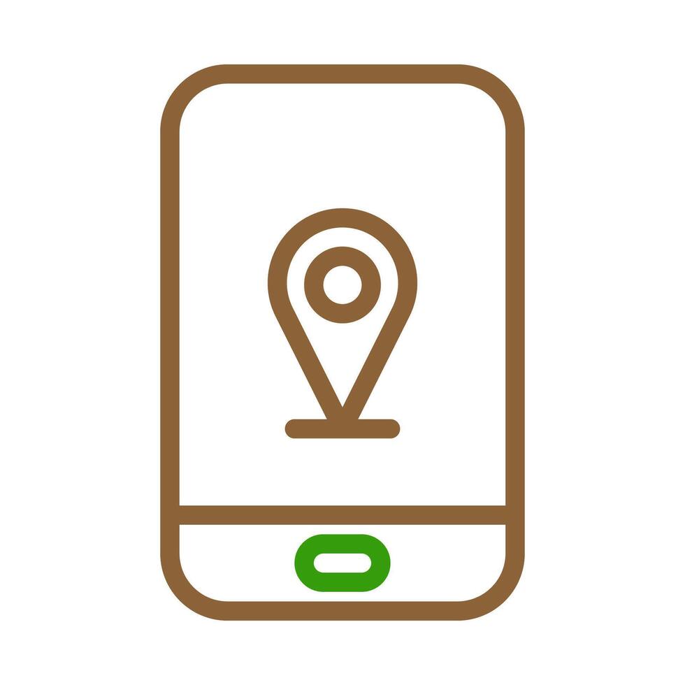Smartphone with location pin icon. Concept of navigation, tracking, and mobile GPS. vector