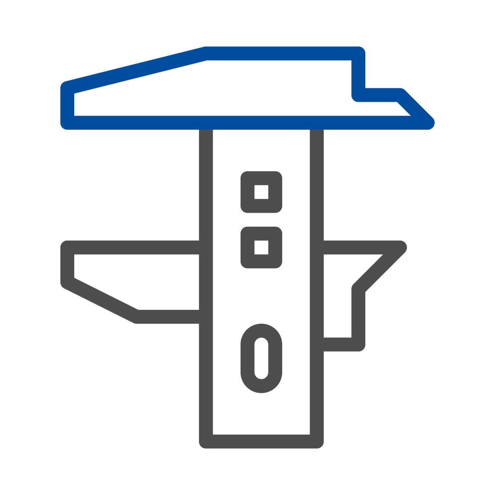 Caliper icon, engineering and measurement concept. vector