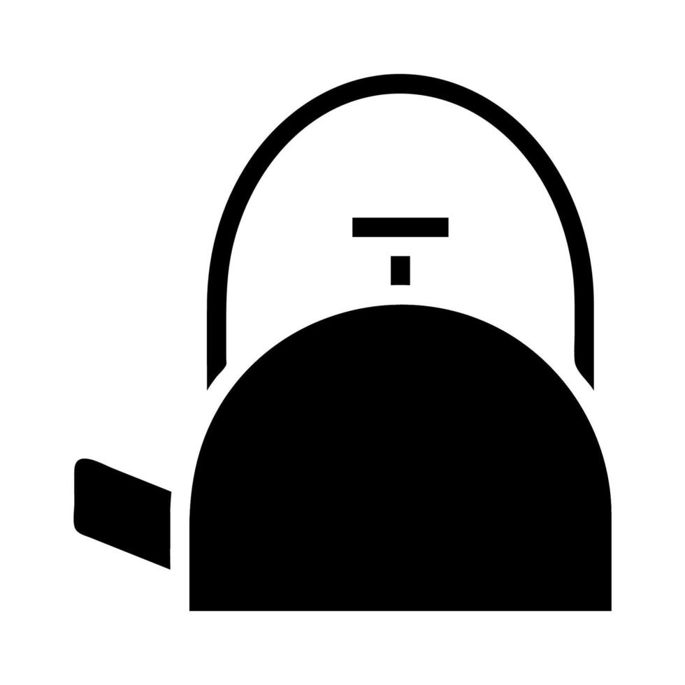 Kettle silhouette icon. Concept of hot drinks and boiling water. vector