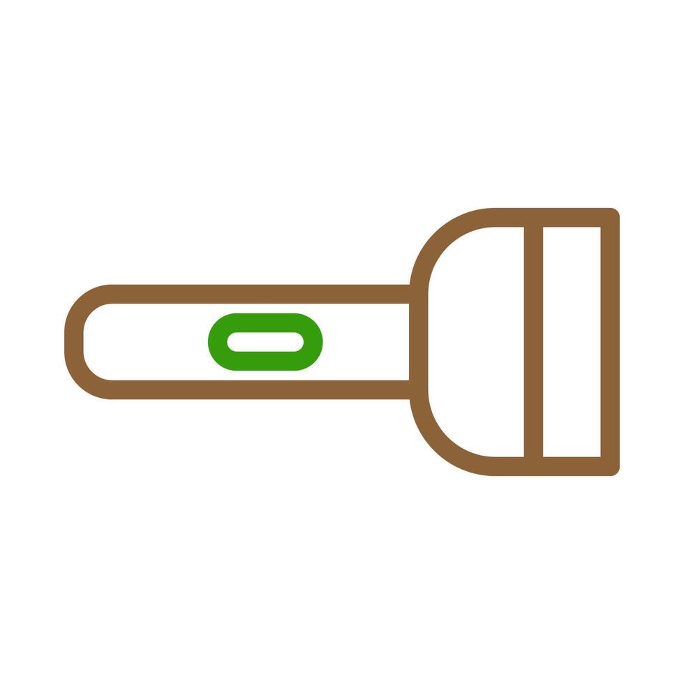 Flashlight icon. Concept of lighting, searching, and finding. vector