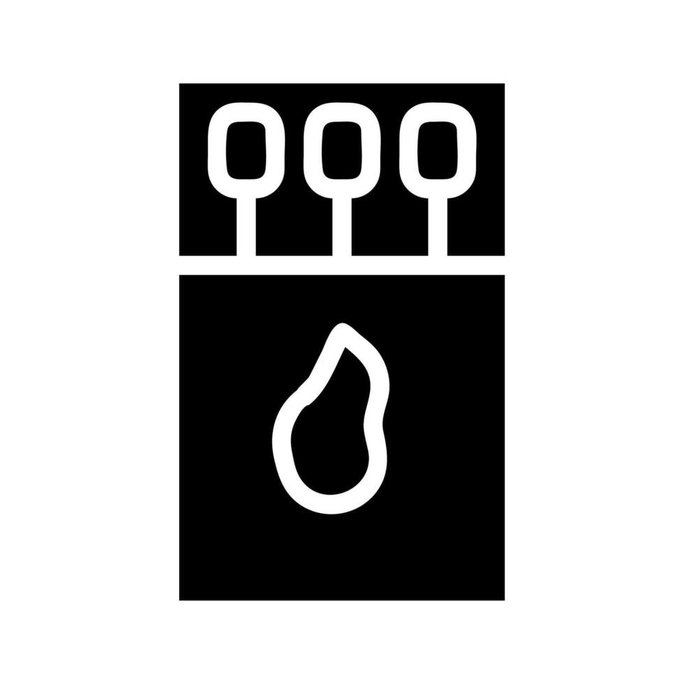 Matchbox with matches and flame icon. Concept of fire, ignition, and safety. vector