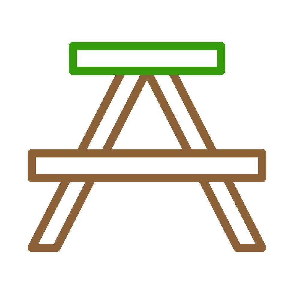 Picnic table line icon. outdoor recreation and leisure. vector