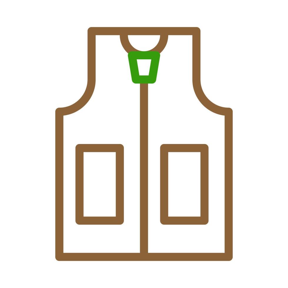 Vest icon. Concept of workwear, uniform, and safety. vector