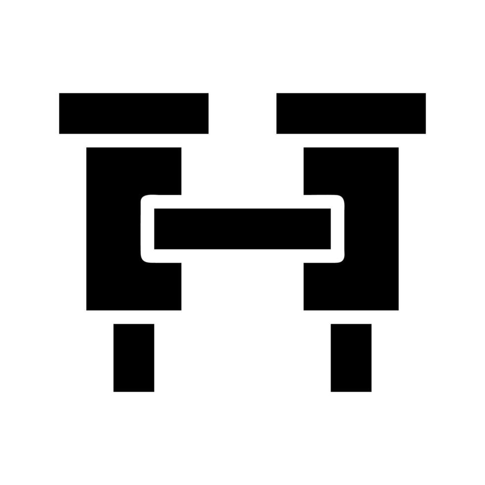 Crutches icon. Concept of disability, rehabilitation, and healthcare. vector
