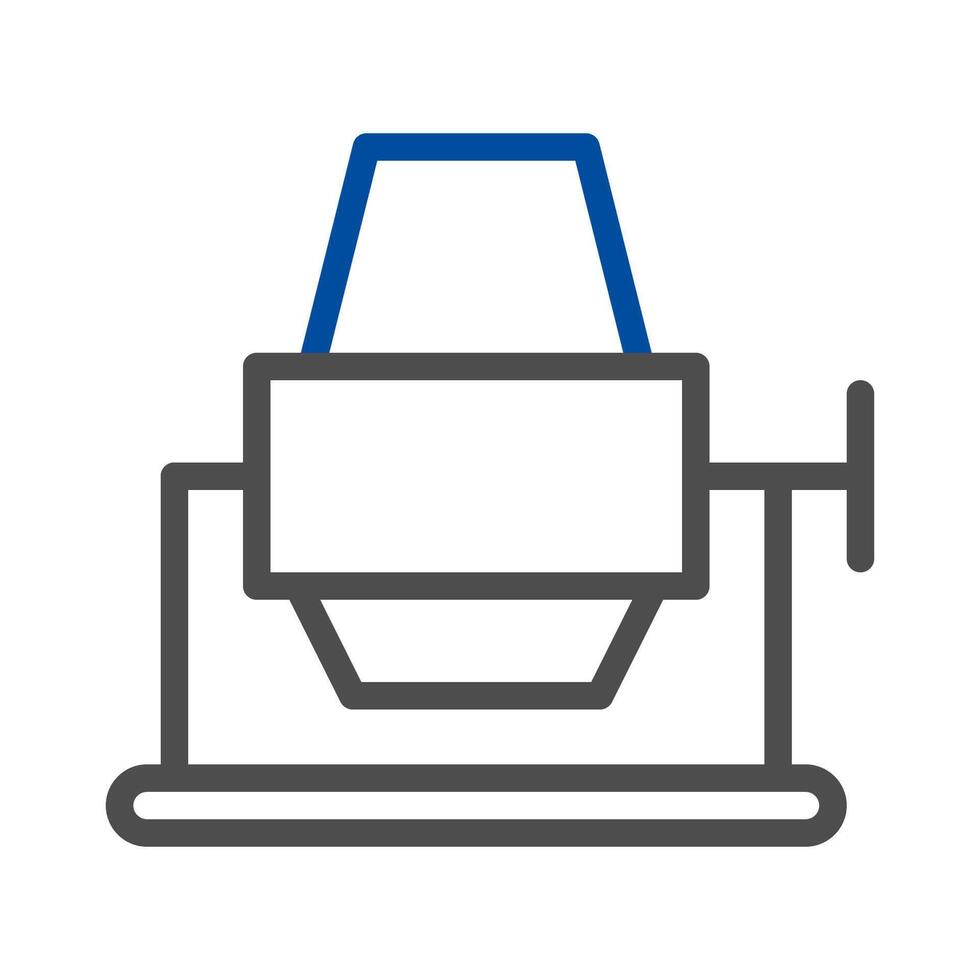Concrete mixer icon. Concept of construction, renovation, and building. vector