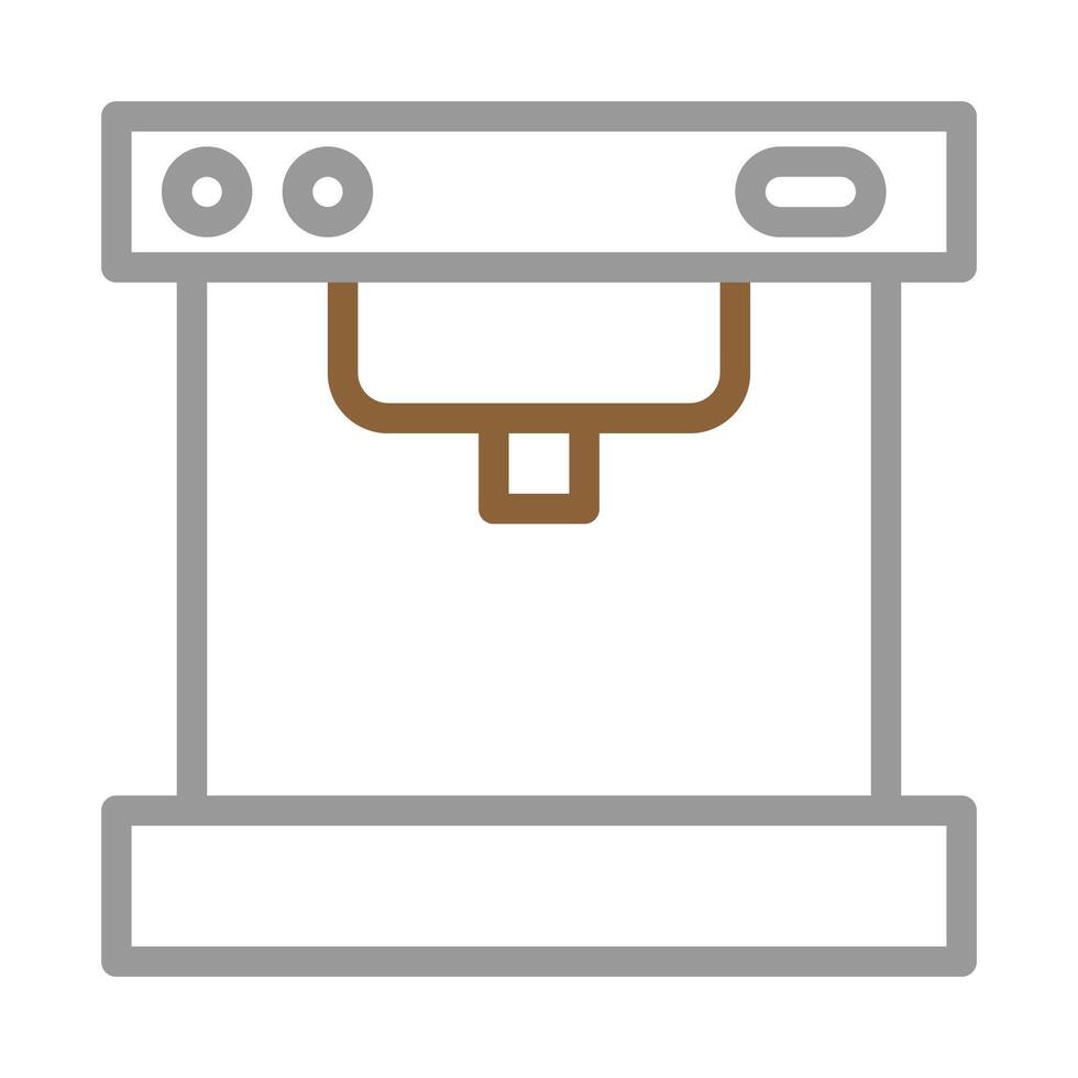 3D printer icon. Concept of technology, innovation, and additive manufacturing. vector