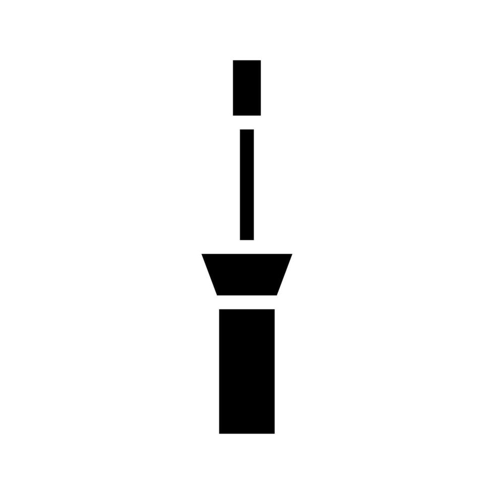 Mascara wand icon. Concept of beauty, makeup, and cosmetics. vector