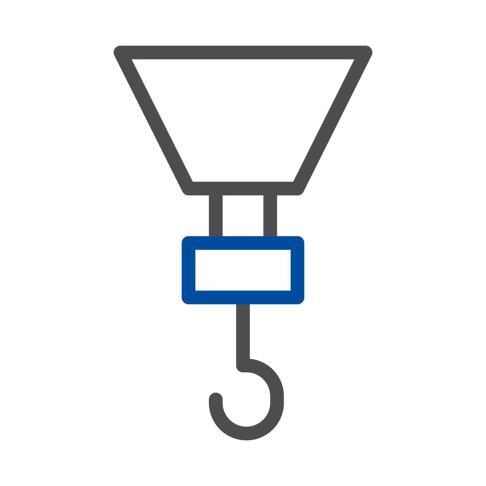 Crane hook icon. Concept of construction, lifting, and engineering. vector