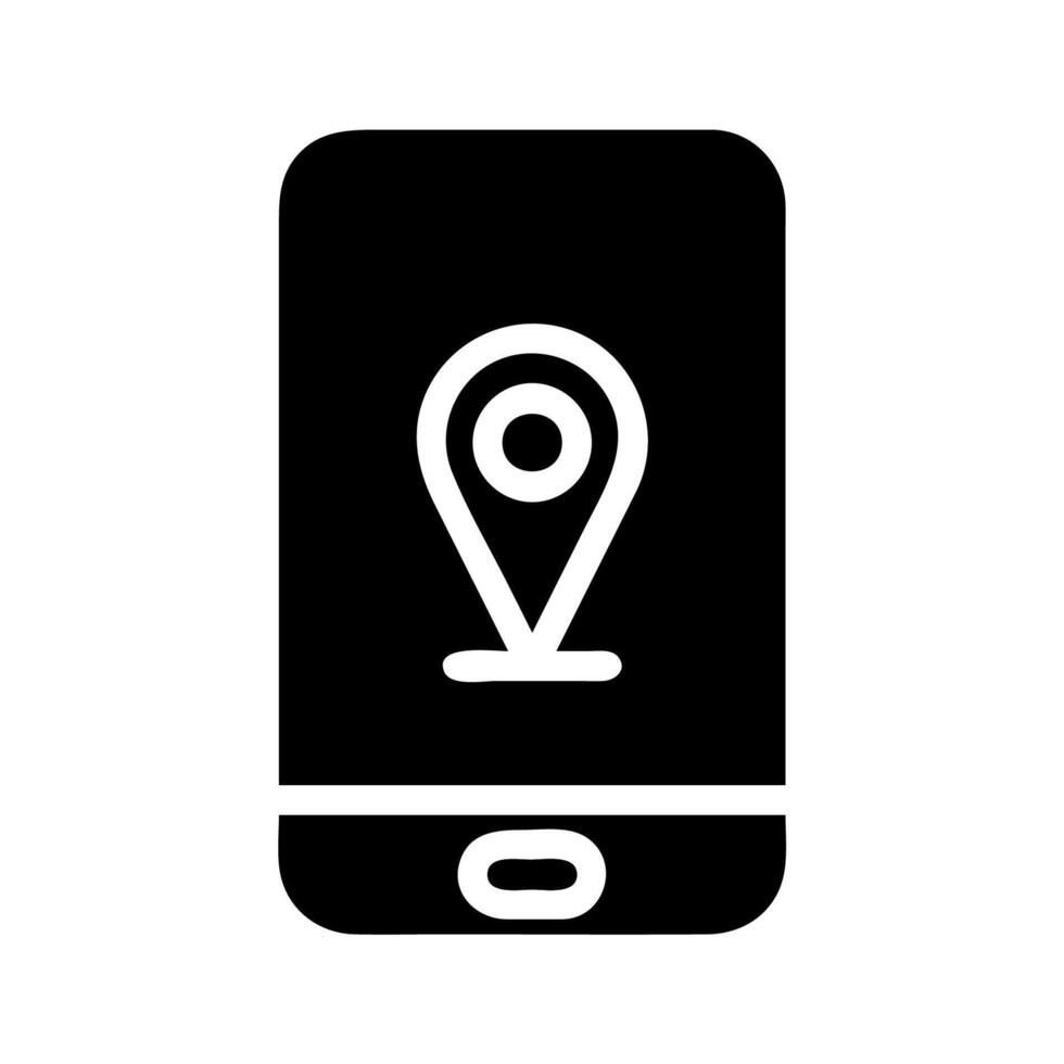 Smartphone with location pin icon. Concept of navigation, GPS, and tracking. vector