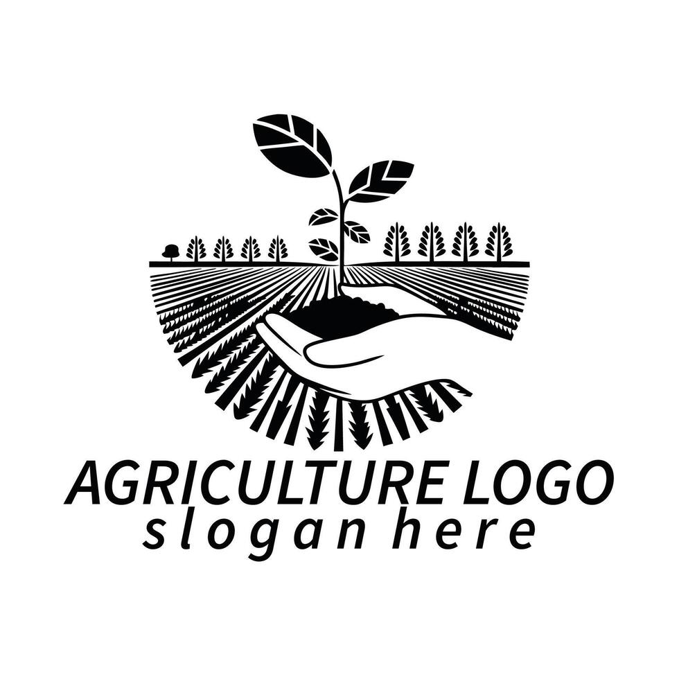 unique natural, agriculture, organic logo vector