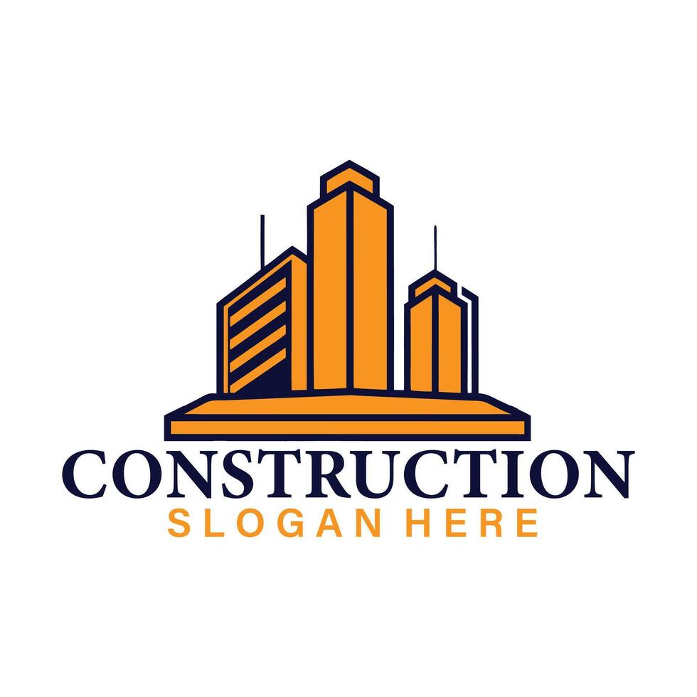 real estate construction property and business logo vector