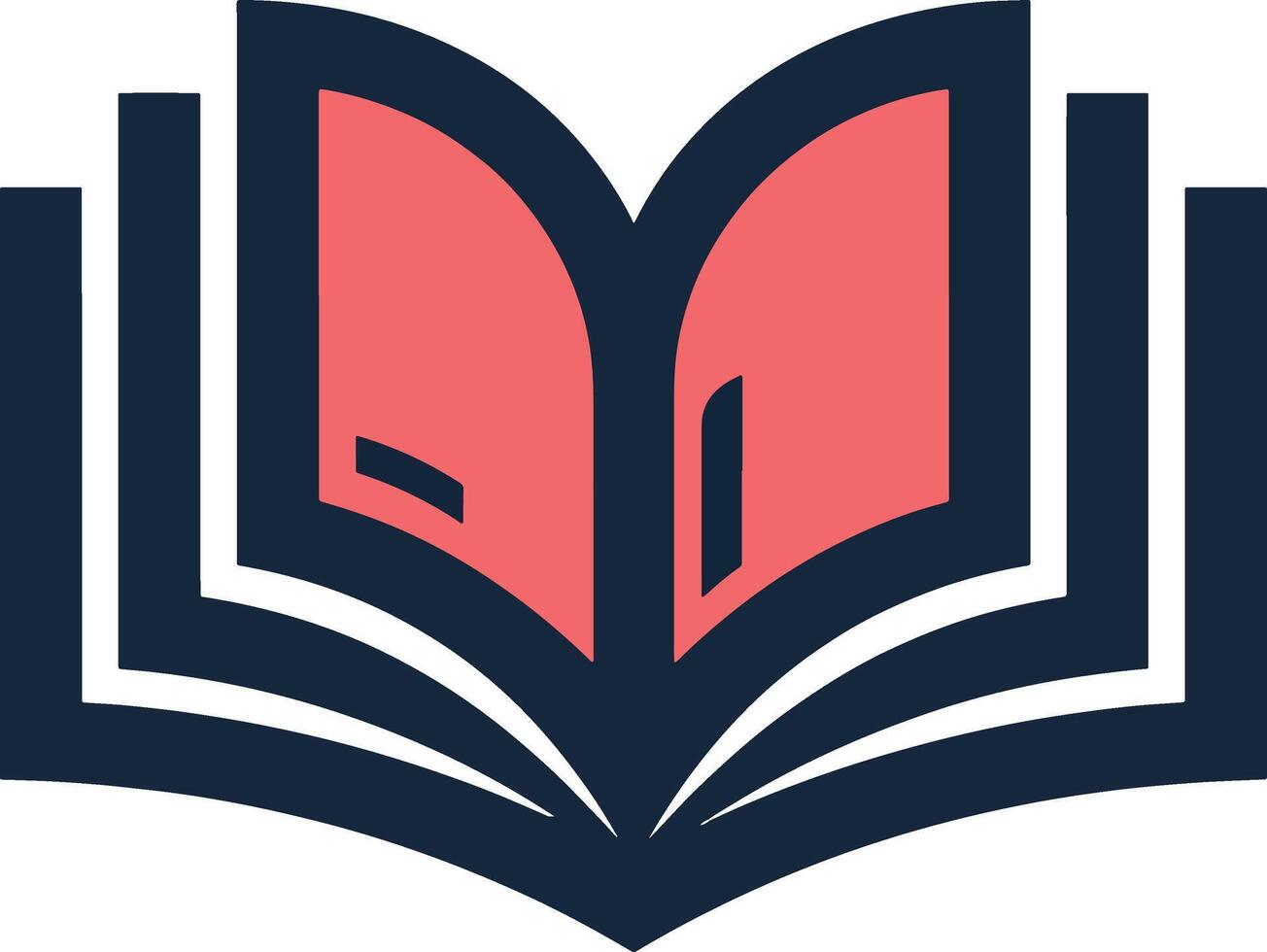 Professional Open Book Icon with a Modern Look vector