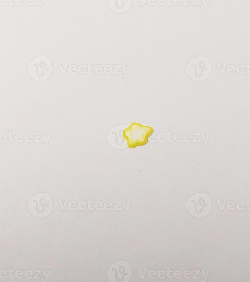star yellow miniature cute fimo isolated decorate photo