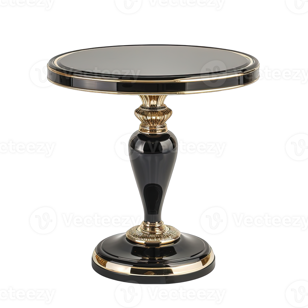 Ornate Carved Table with Floral Embellishments png