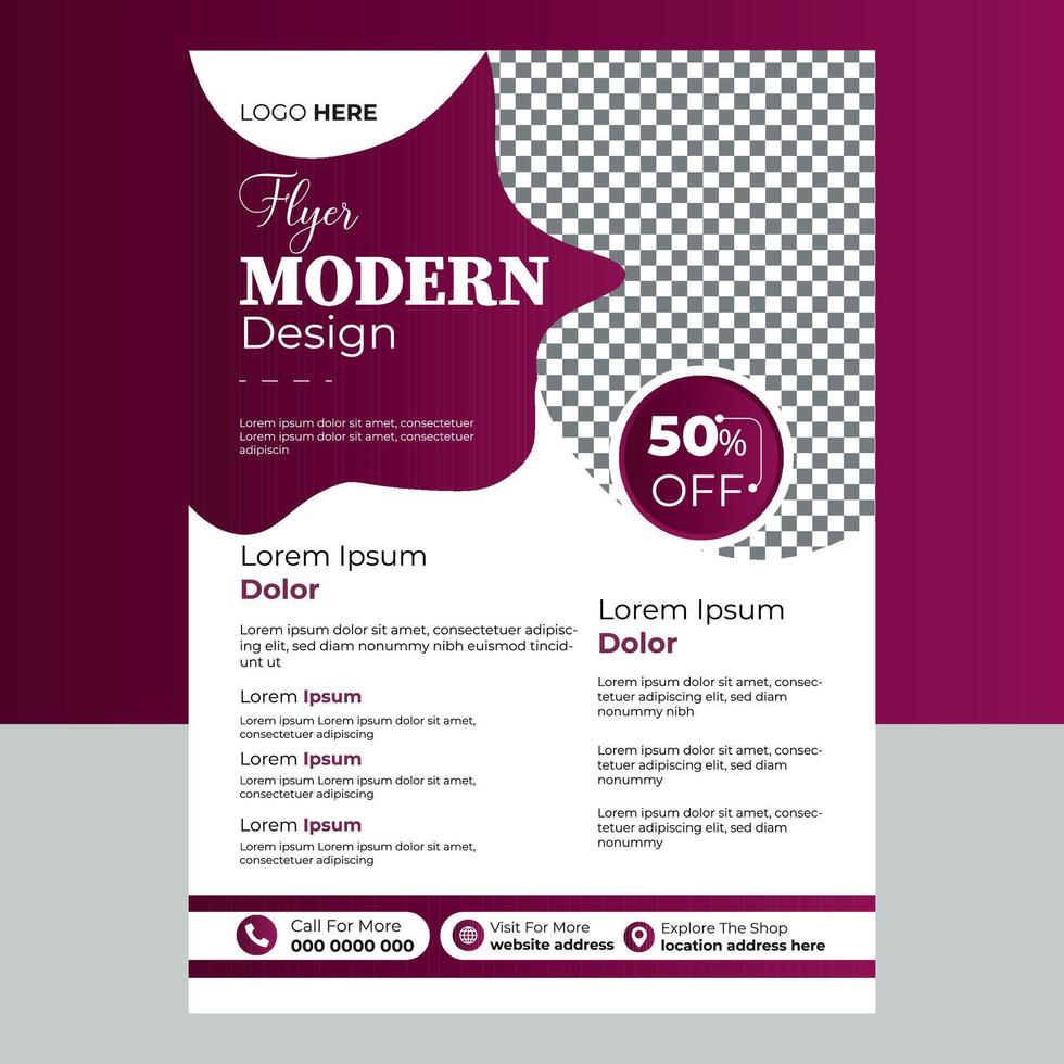 Corporate Flyer Template vector