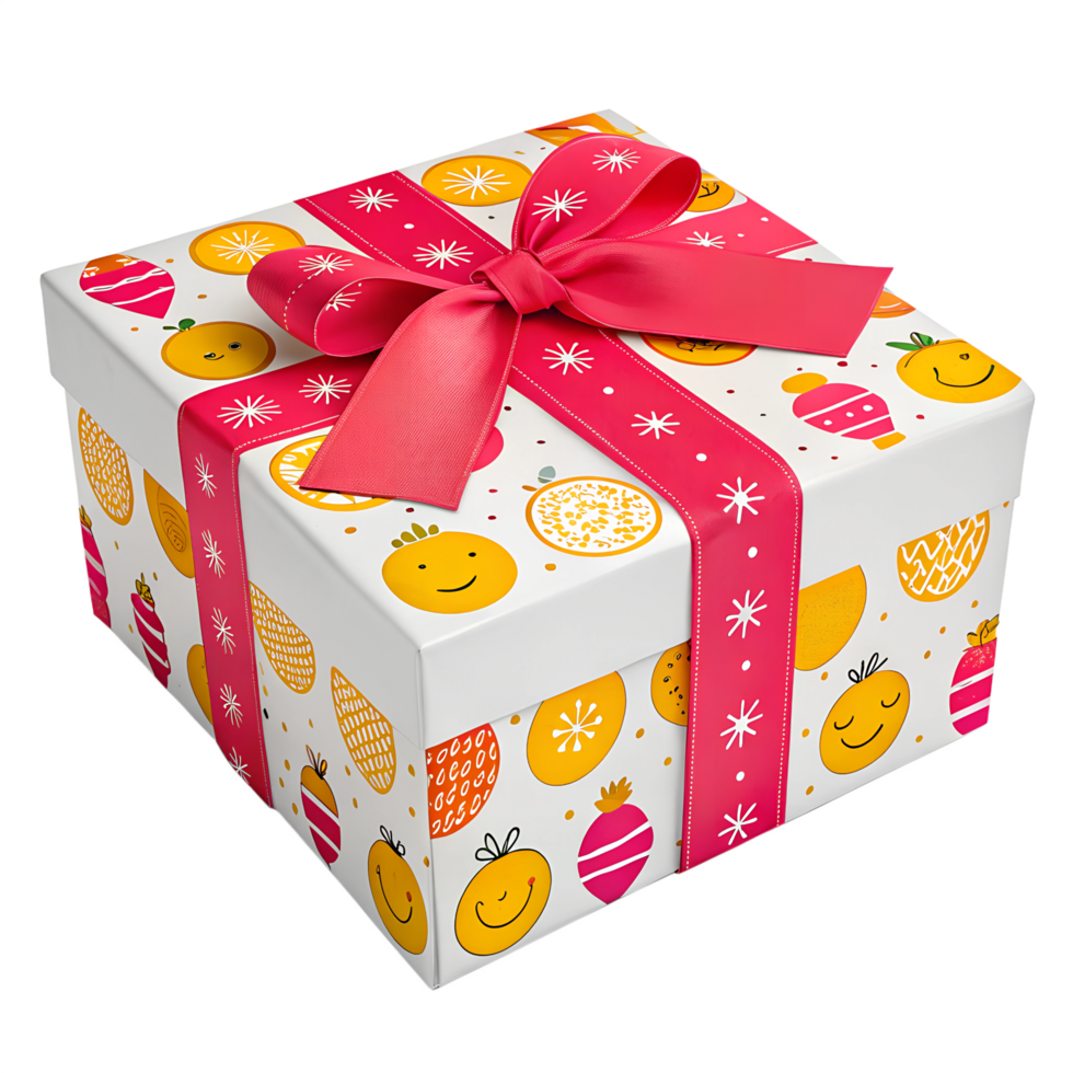 3D Gift Box with Ribbon png