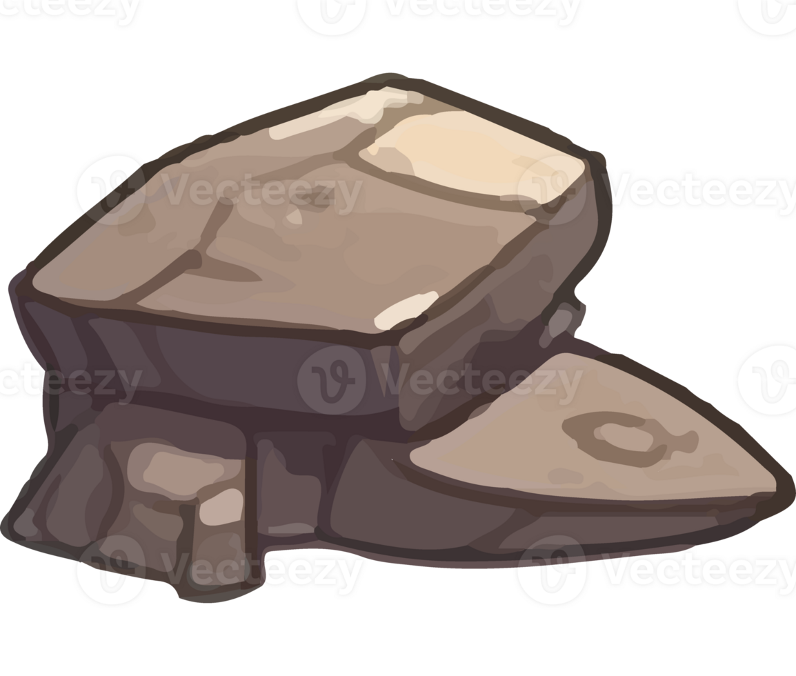 strong and gray stones icons isolated png