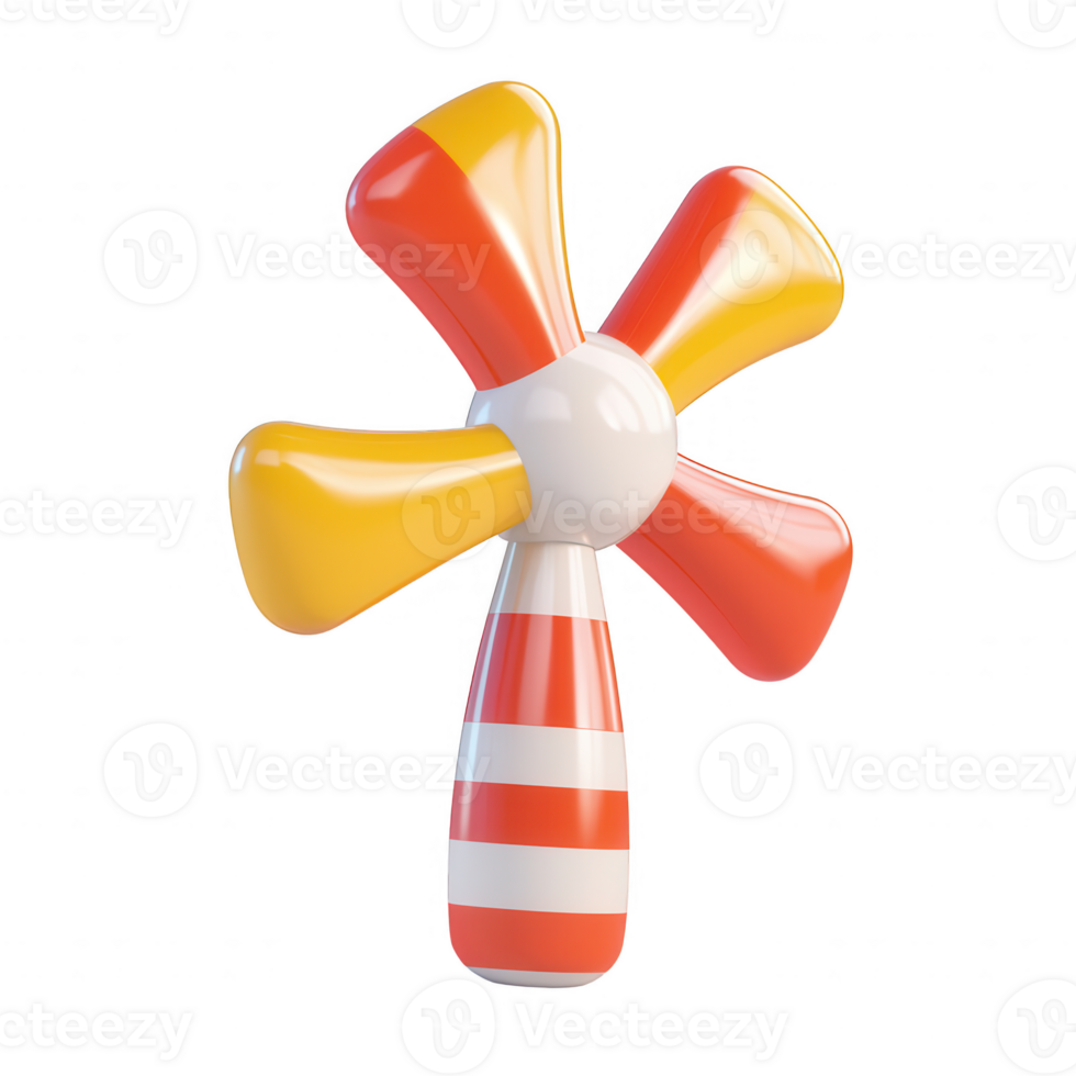 Colorful toy windmill spinning joyfully in a playful atmosphere. png