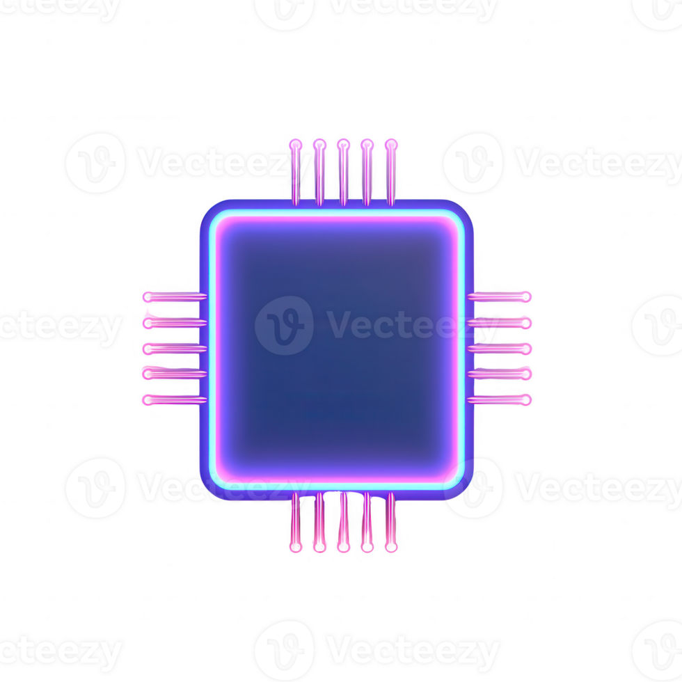 A futuristic microchip design showcasing advanced technology and innovation. png