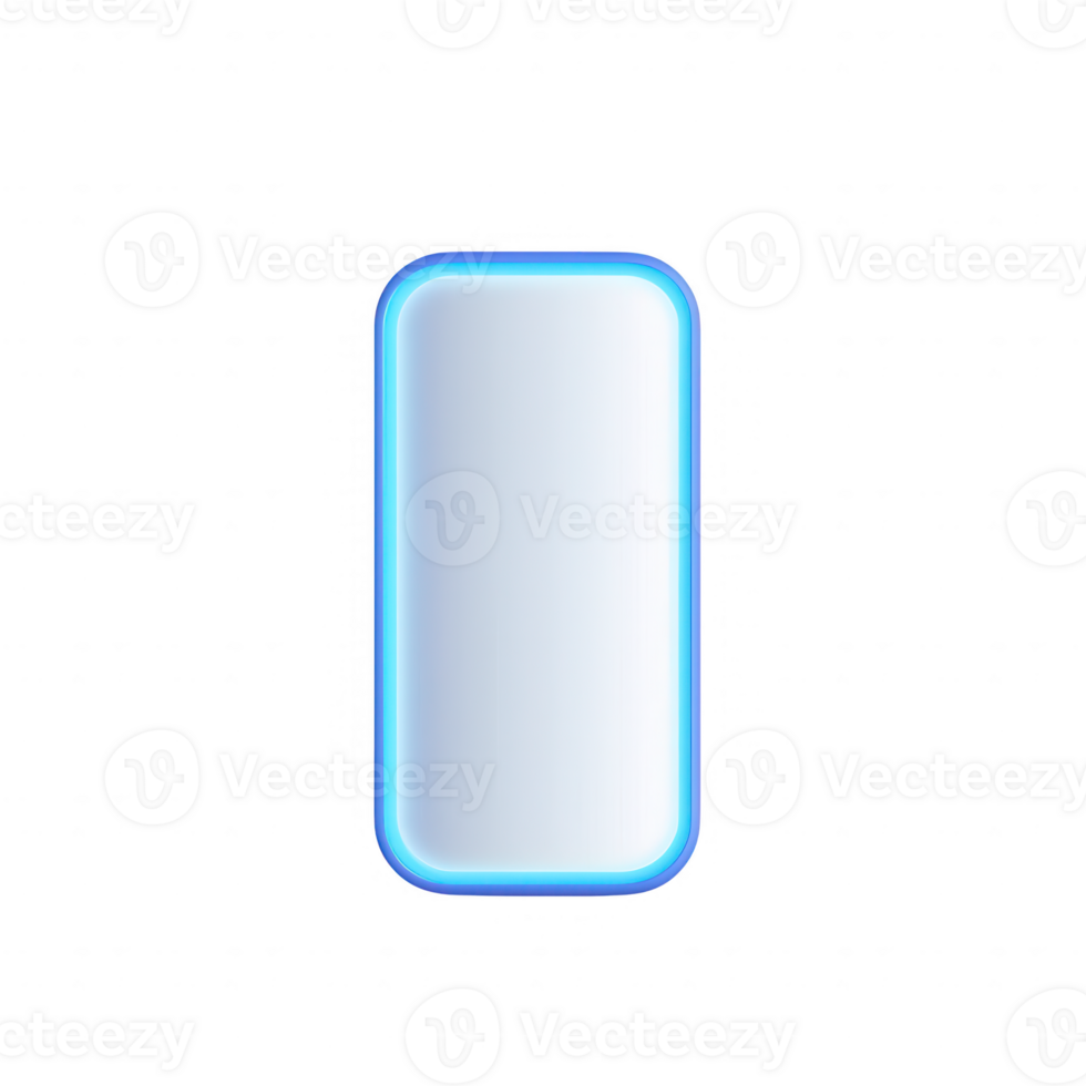 A glowing digital screen with a sleek design, ideal for futuristic concepts. png