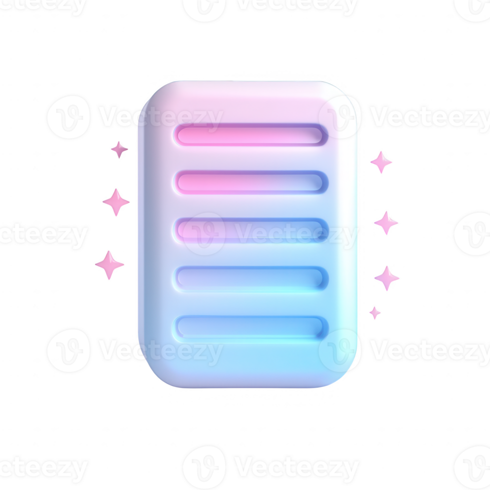 A vibrant, stylish graphic element in pastel colors, perfect for modern design projects. png