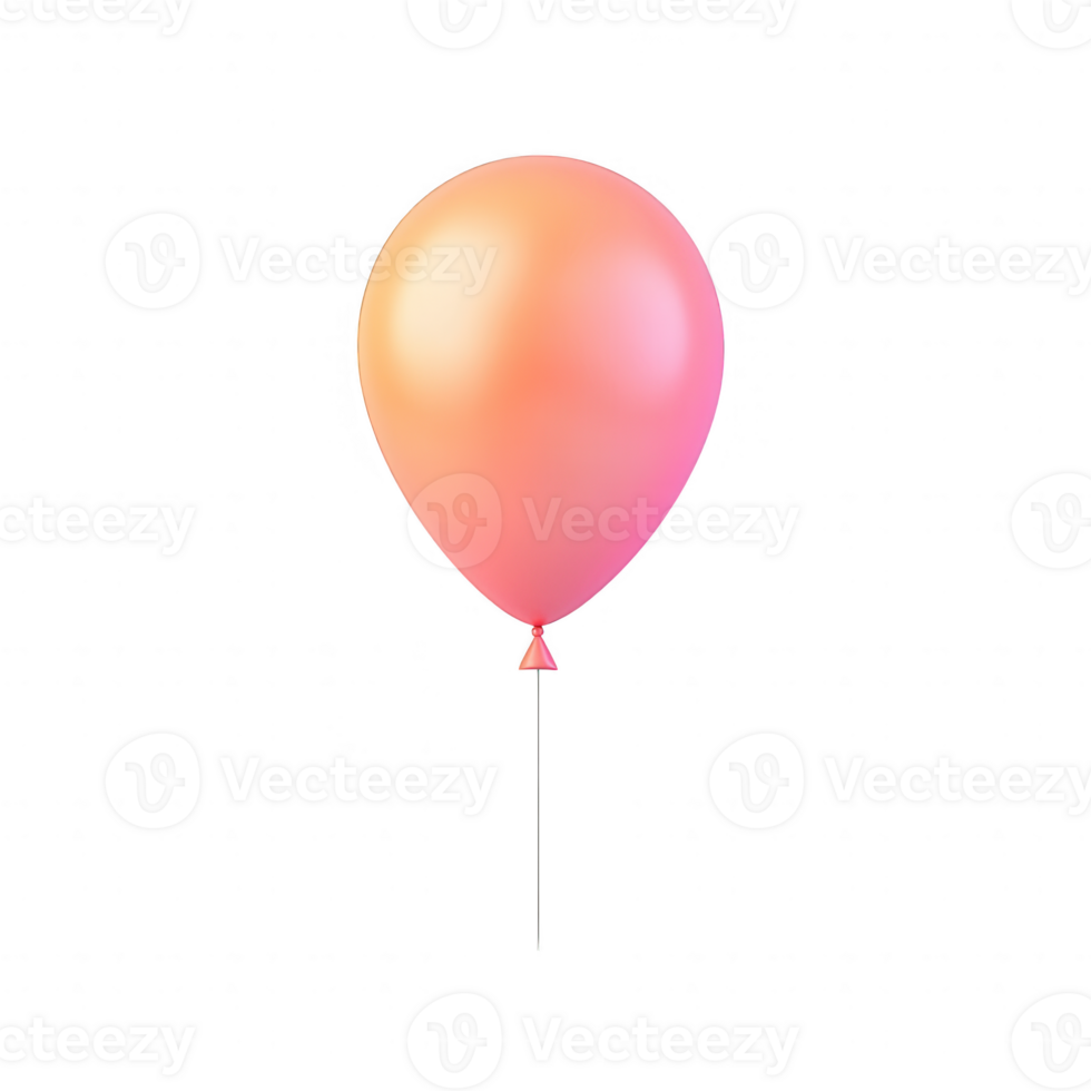 A beautiful pink balloon floating gently, symbolizing joy and celebration. png