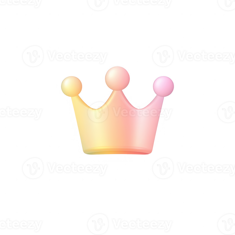 A colorful and elegant crown icon design suitable for various creative projects. png