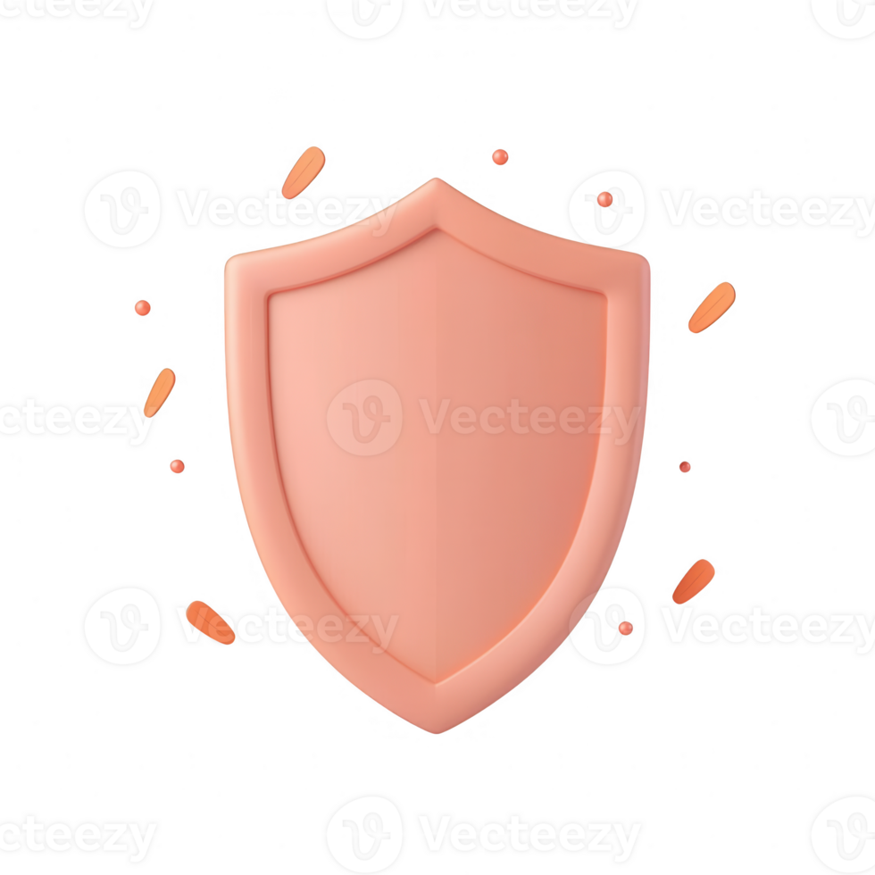 A minimalistic shield icon representing protection and security concepts. png