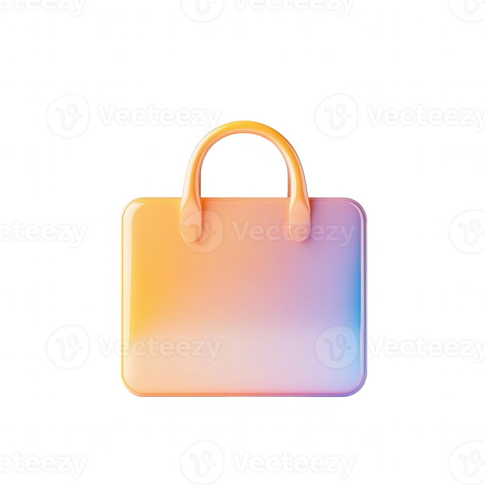 A modern, colorful gradient briefcase icon suitable for professional use. png